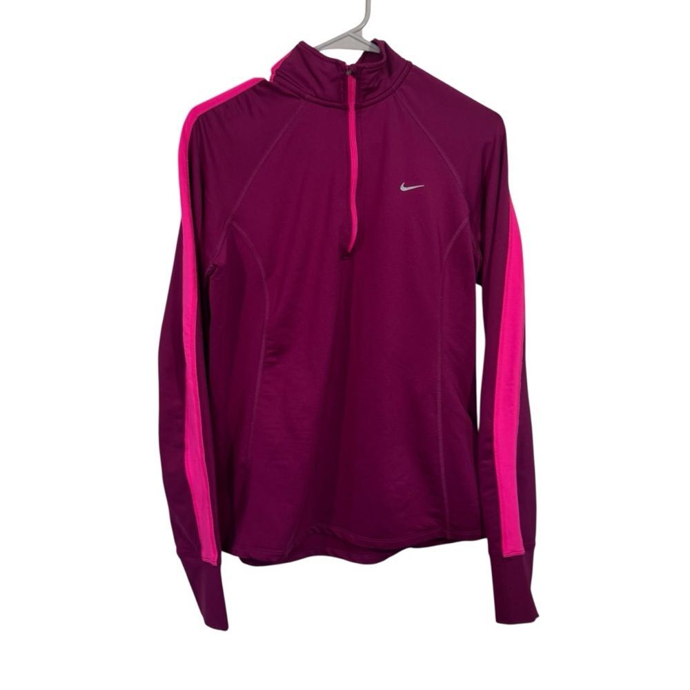 Nike Dri-Fit Pink Half Zip Lightweight Pullover Athletic Top